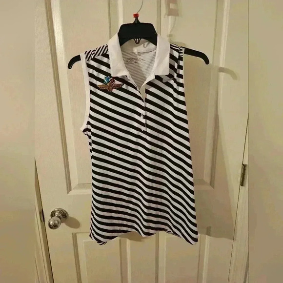 Nike Precision Print Sleeveless Golf Polo Indianapolis Motor Speedway Size M - Picture 1 of 6